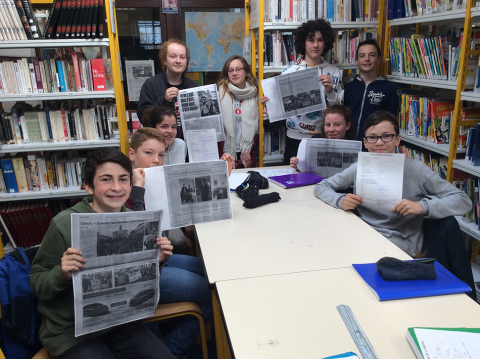 STE ANNE D'AURAY - Des collégiens de la filière bilingue découvrent la semaine de la presse