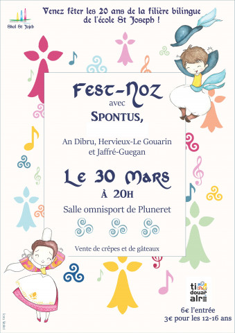 PLUNERET - Fest-noz - 20 ans de la filière bilingue de l'école St Joseph