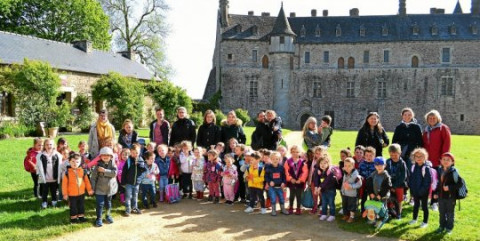 GUINGAMP - École Saint-Léonard. En visite au domaine de La Roche-Jagu