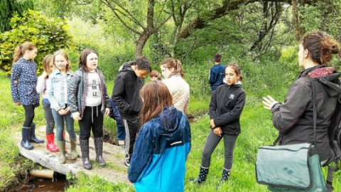 PLONEOUR-LANVERN - École N.-D. de Bon Secours. Observation et exploration de la rivière