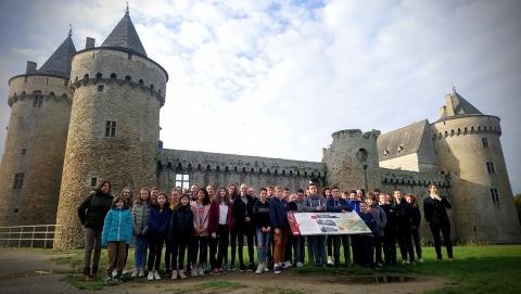 SAINTE-ANNE-D'AURAY - Les bilingues en visite à Suscinio !