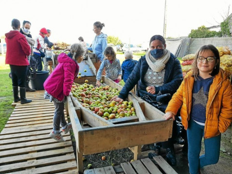 GUISSENY - Pressage de pommes : 365 litres de jus obtenus par Dihun bro Gwiseni