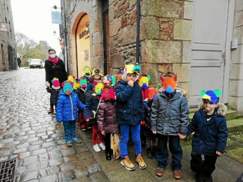 DINAN - Les écoliers du Sacré-Cœur défilent pour Mardi-Gras