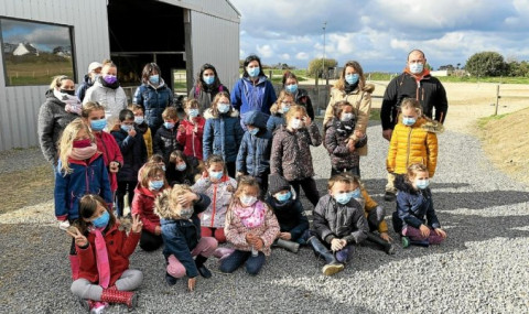 PLOUARZEL - Les CP de l’école Arzmael commencent à mieux connaître les poneys