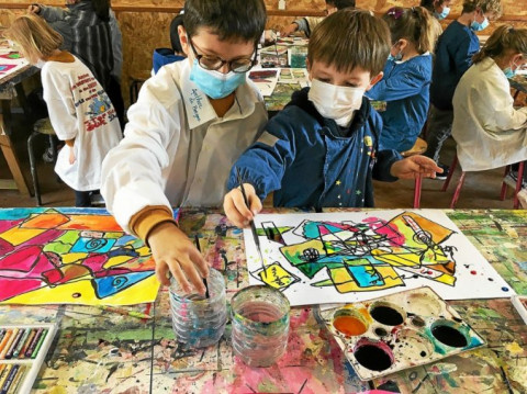 FOUESNANT - Les écoliers de Notre-Dame en immersion artistique