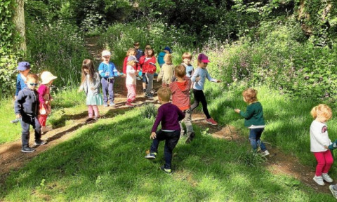 PLABENNEC - Les élèves de maternelle de la filière bilingue de l’école Sainte-Anne prennent un grand bol d’air frais