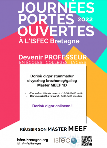 Journée Portes Ouvertes Virtuelles - Parcours Bilingue - ISFEC de Bretagne