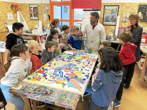 Ergué-Gabuéric (29) - L’art plastique en breton pour les écoliers de Saint-Joseph-Sainte-Marie