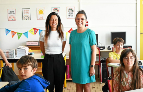 Lesneven (29) L’école de l’Argoat Sacré-Cœur, 390 élèves ont fait leur rentrée lundi matin