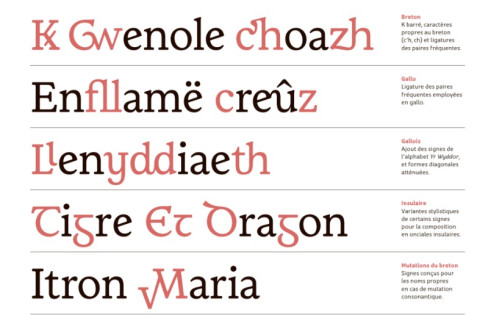 Bilzig, une nouvelle typographie celtique